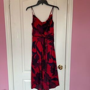 Stunning red and purple dress